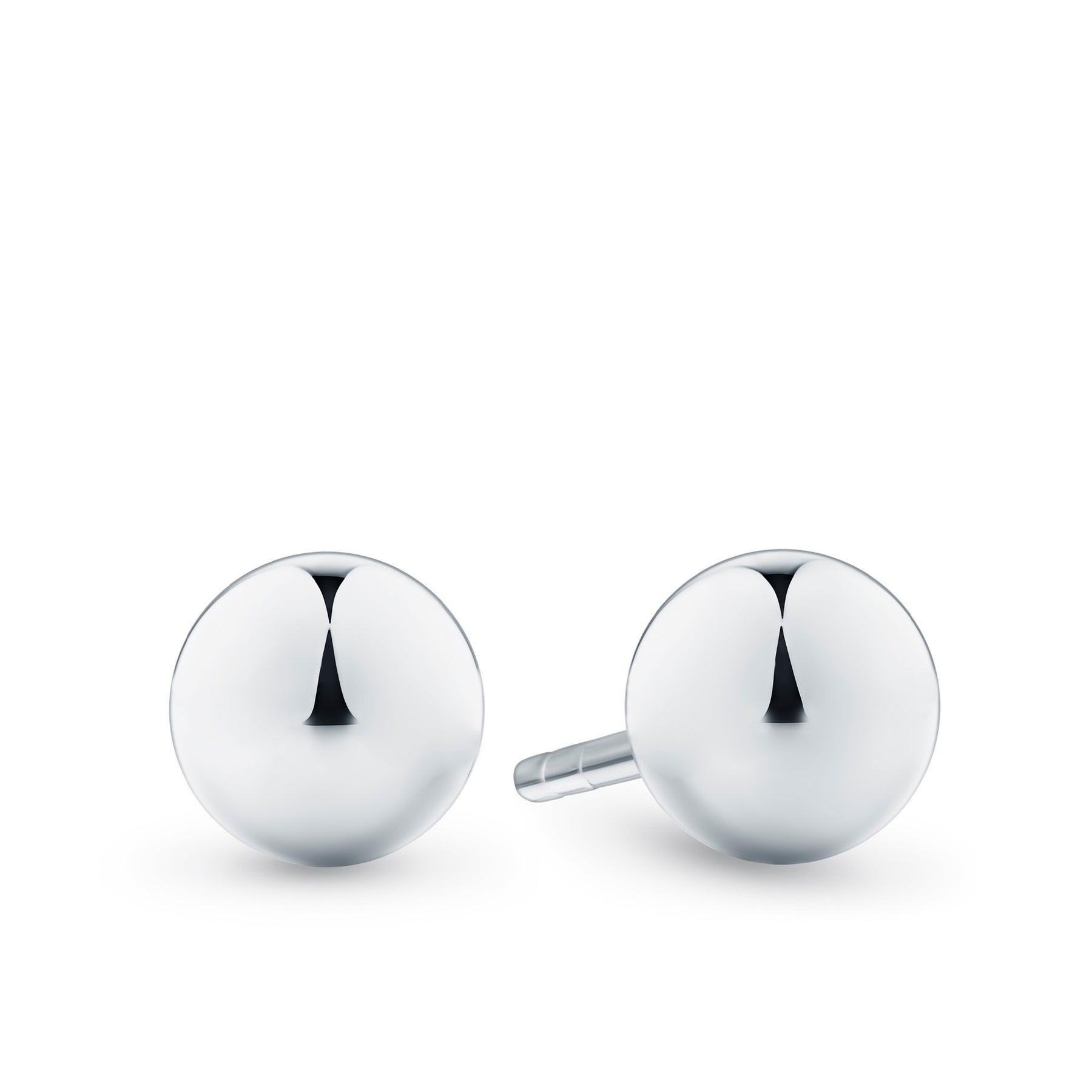 5mm Ball Stud Earrings in 9ct White Gold