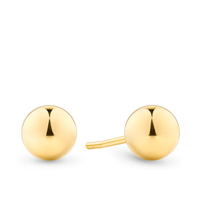 6mm Ball Stud Earrings in 9ct Yellow Gold