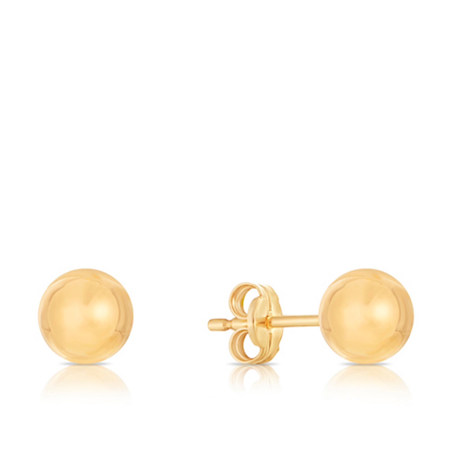 6mm Ball Stud Earrings in 9ct Yellow Gold