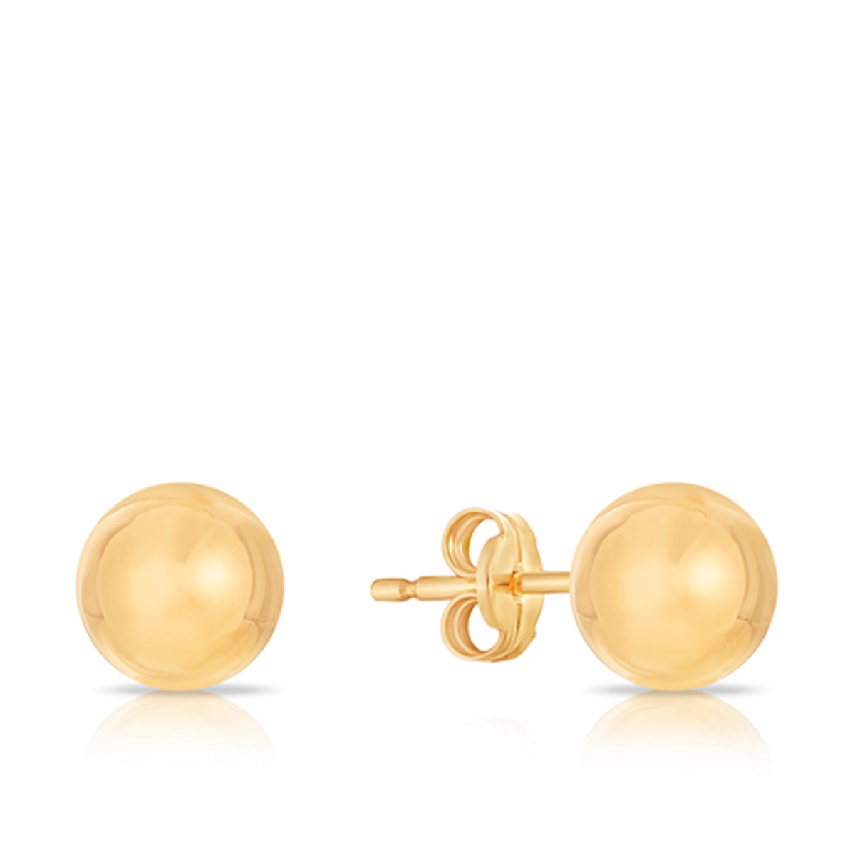 7mm Ball Stud Earrings in 9ct Yellow Gold