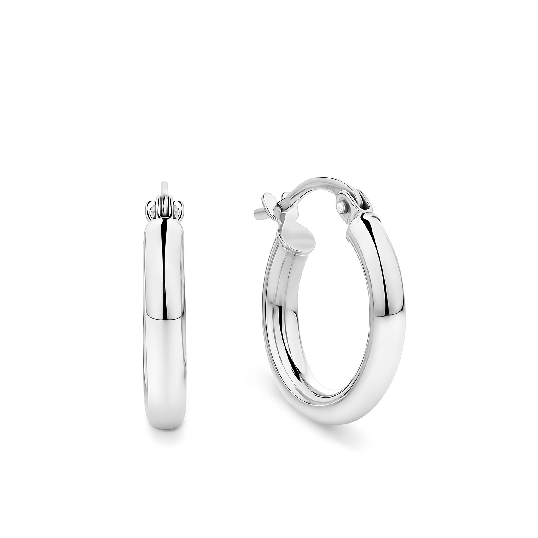 Hoop Earrings in 9ct White Gold