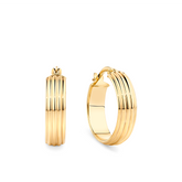 Hoop Earrings in 9ct Yellow Gold