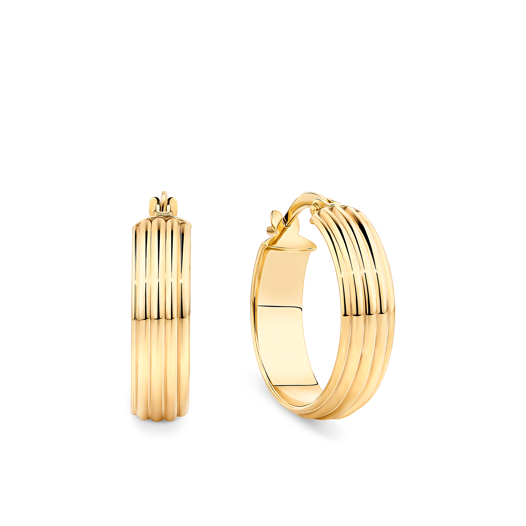 Hoop Earrings in 9ct Yellow Gold