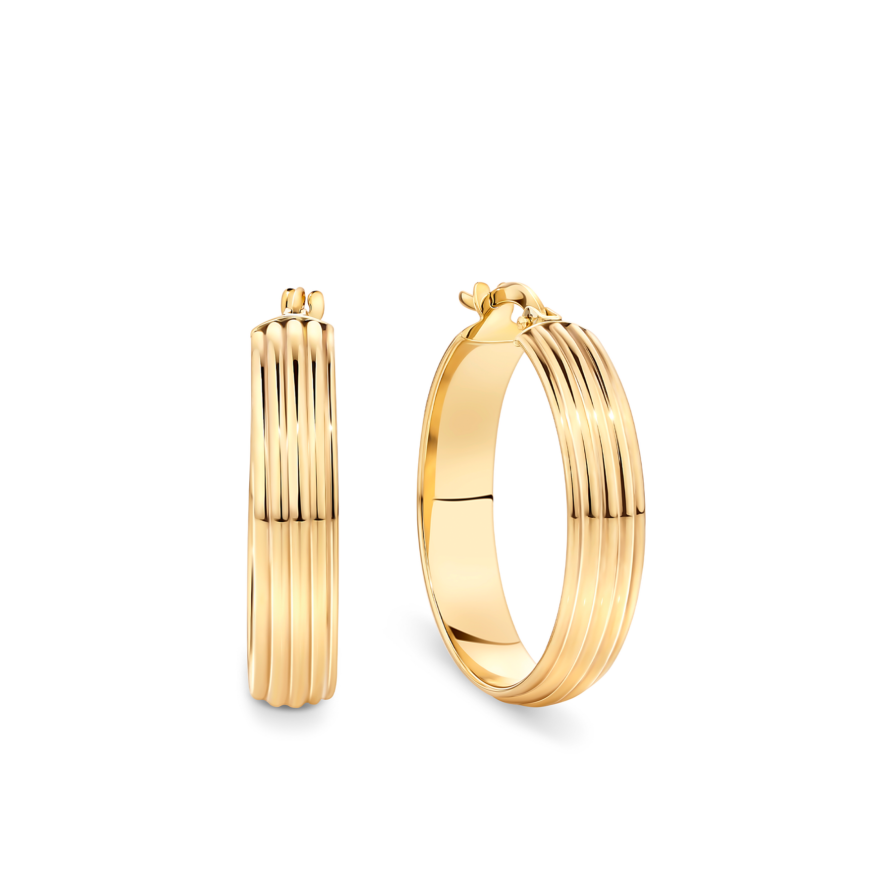 Hoop Earrings in 9ct Yellow Gold