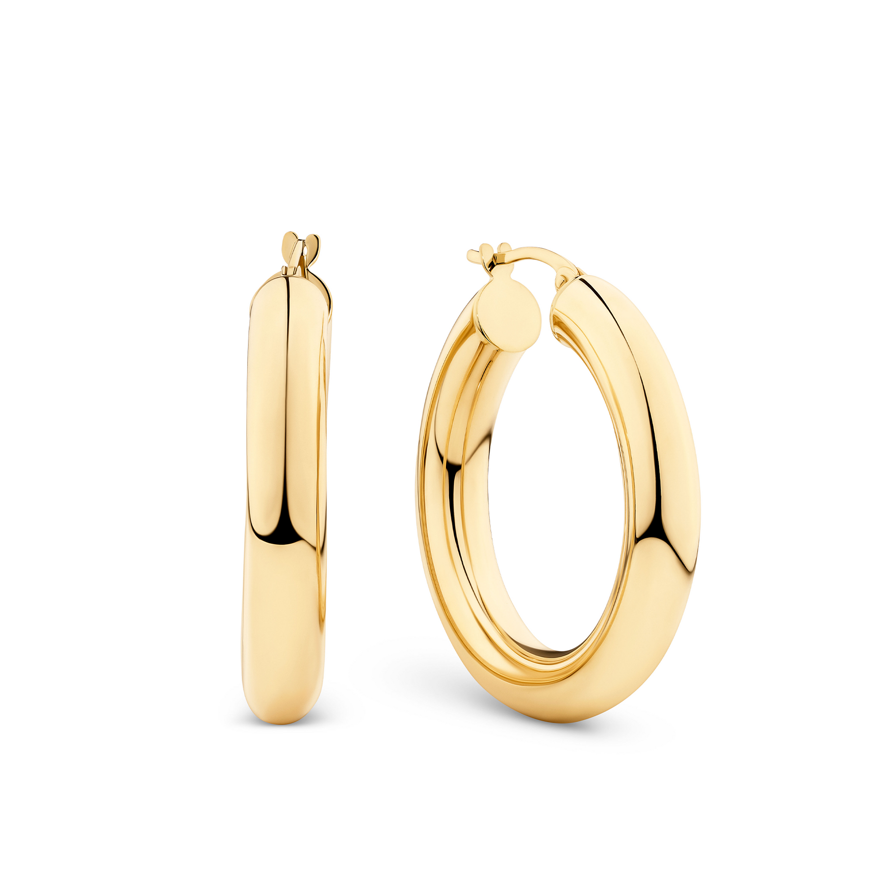 Bold Hoop Earrings in 9ct Yellow Gold