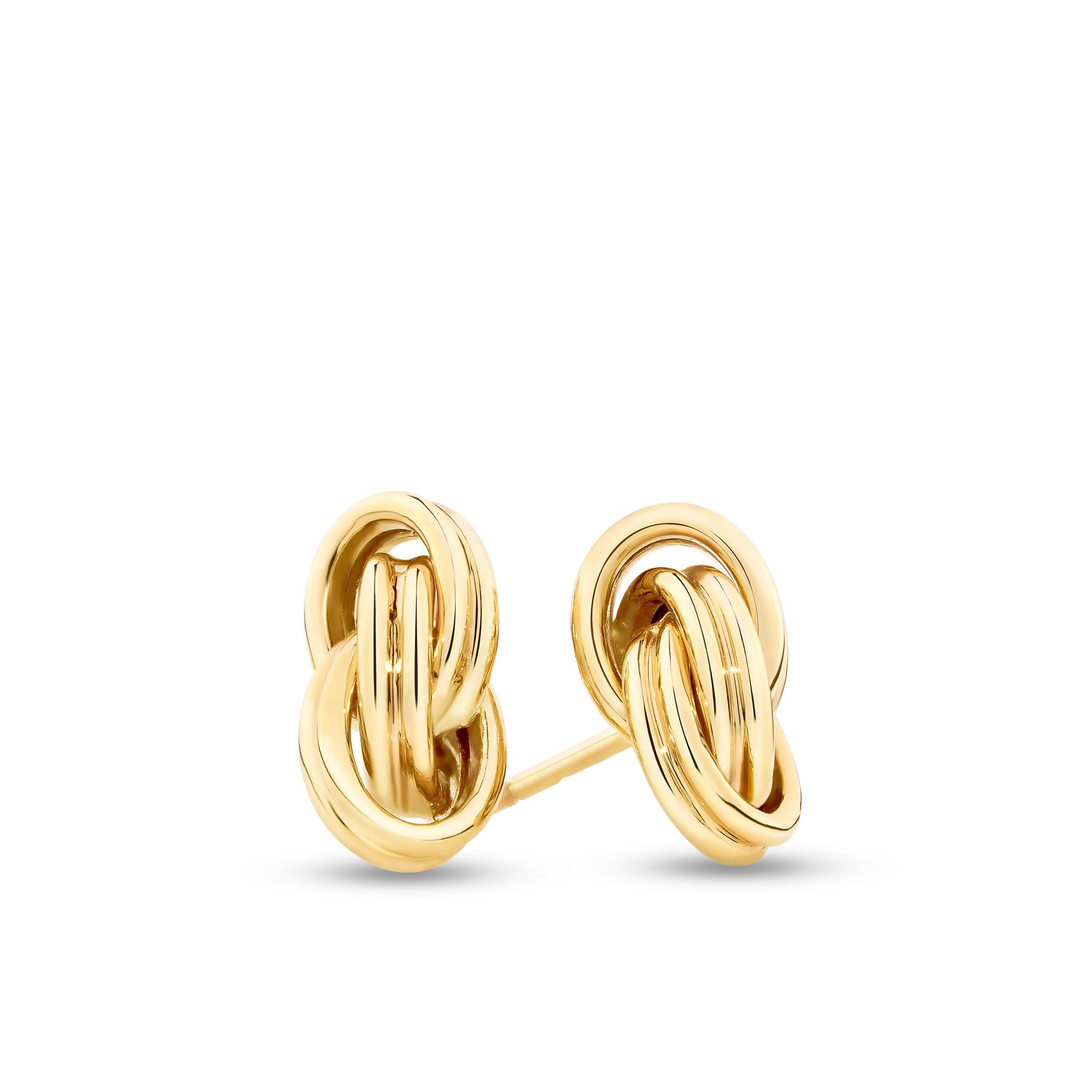 Knot Detail Stud Earrings in 9ct Yellow Gold