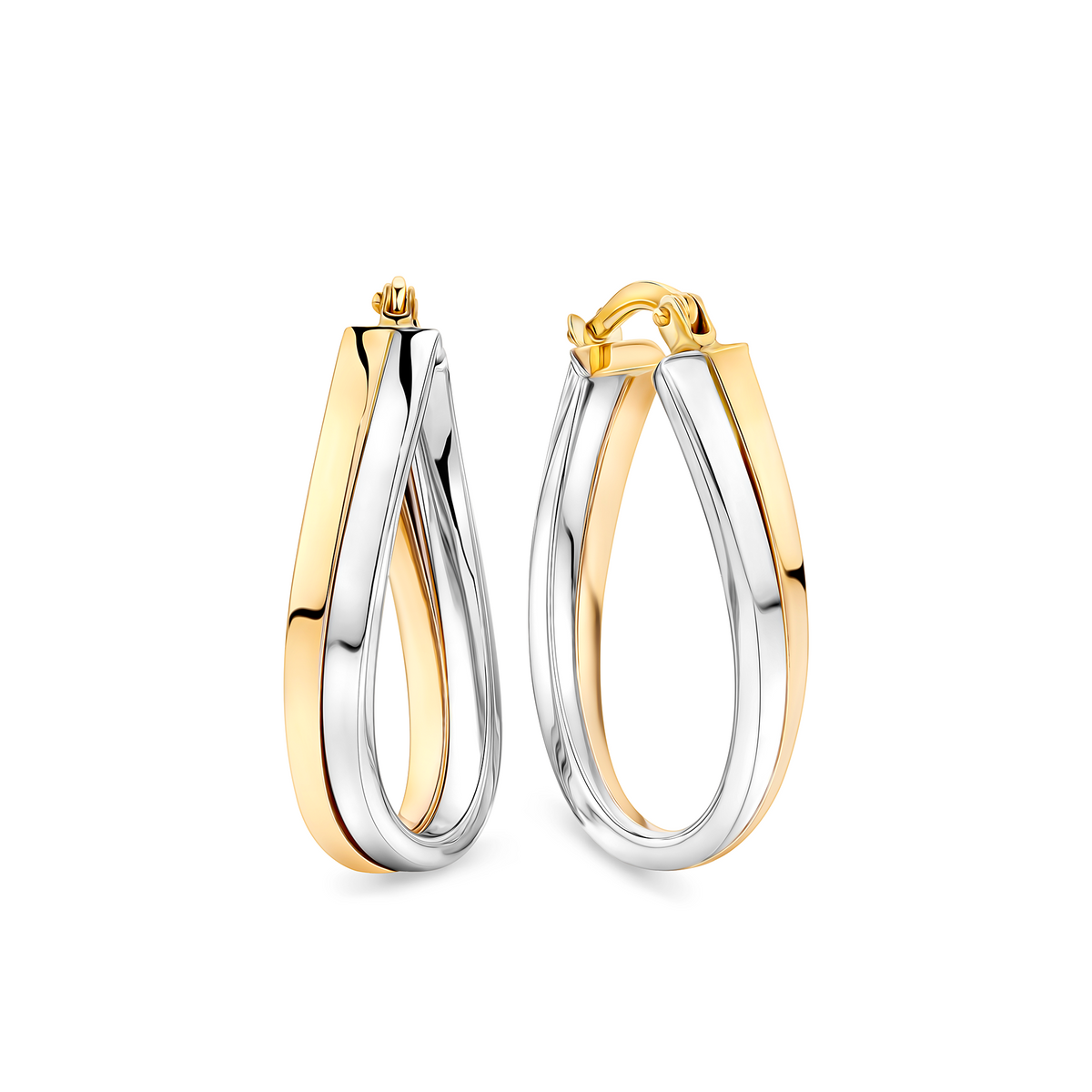 Twist Hoop Earrings in 9ct Yellow Gold