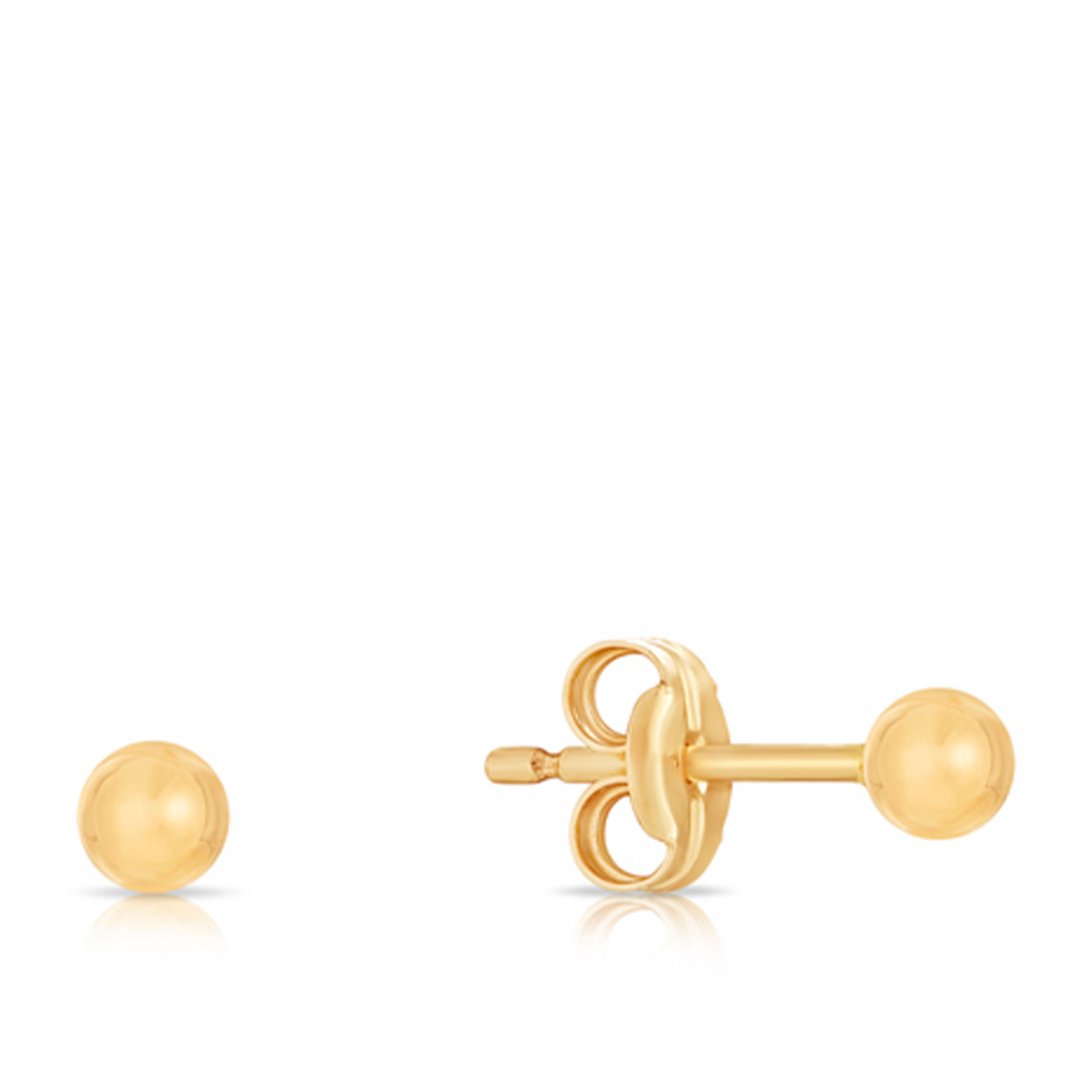 3mm Ball Stud Earrings in 9ct Yellow Gold