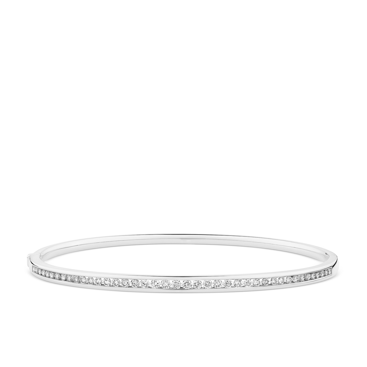 1.00ct TW Diamond Bangle in 9ct White Gold