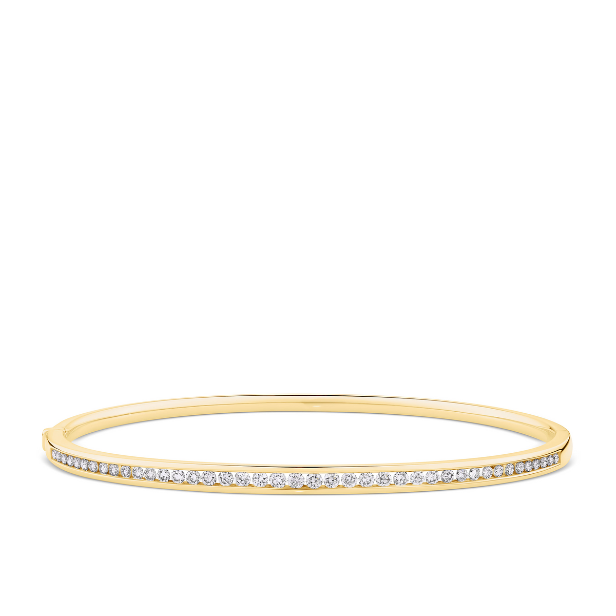 1.00ct TW Diamond Channel Set Bangle in 9ct Yellow Gold