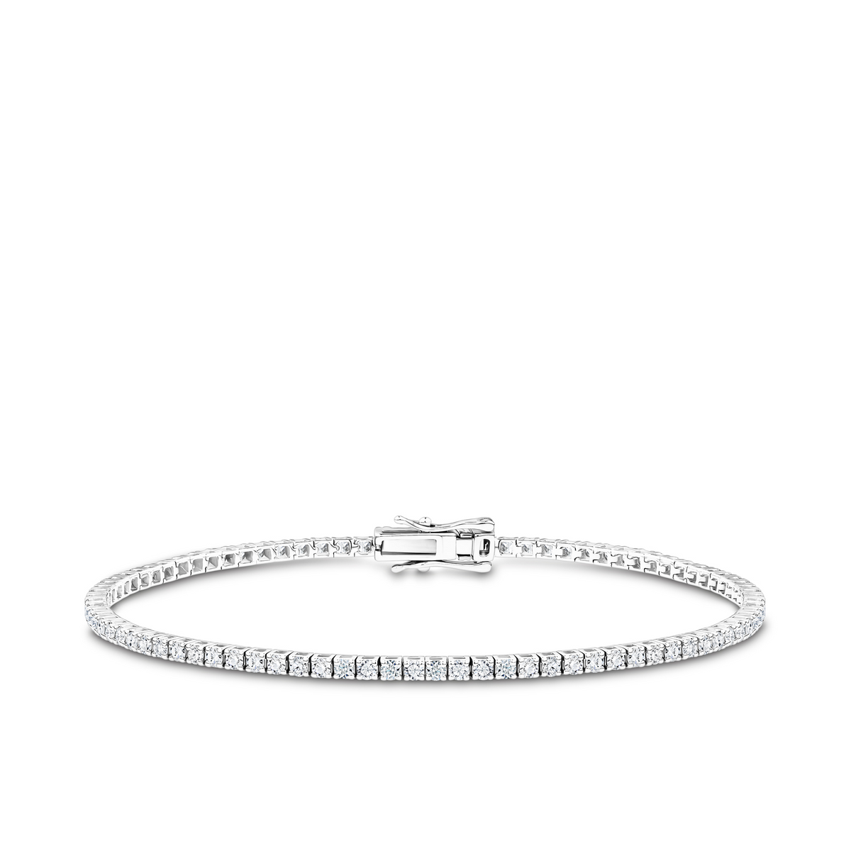 1.00ct TW Diamond Tennis Bracelet in 9ct White Gold