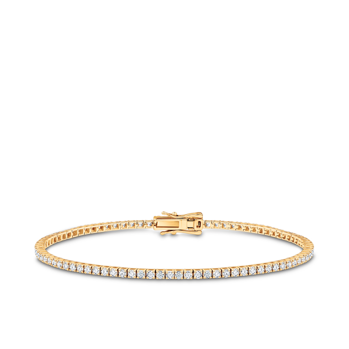 1.00ct TW Diamond Tennis Bracelet in 9ct Yellow Gold