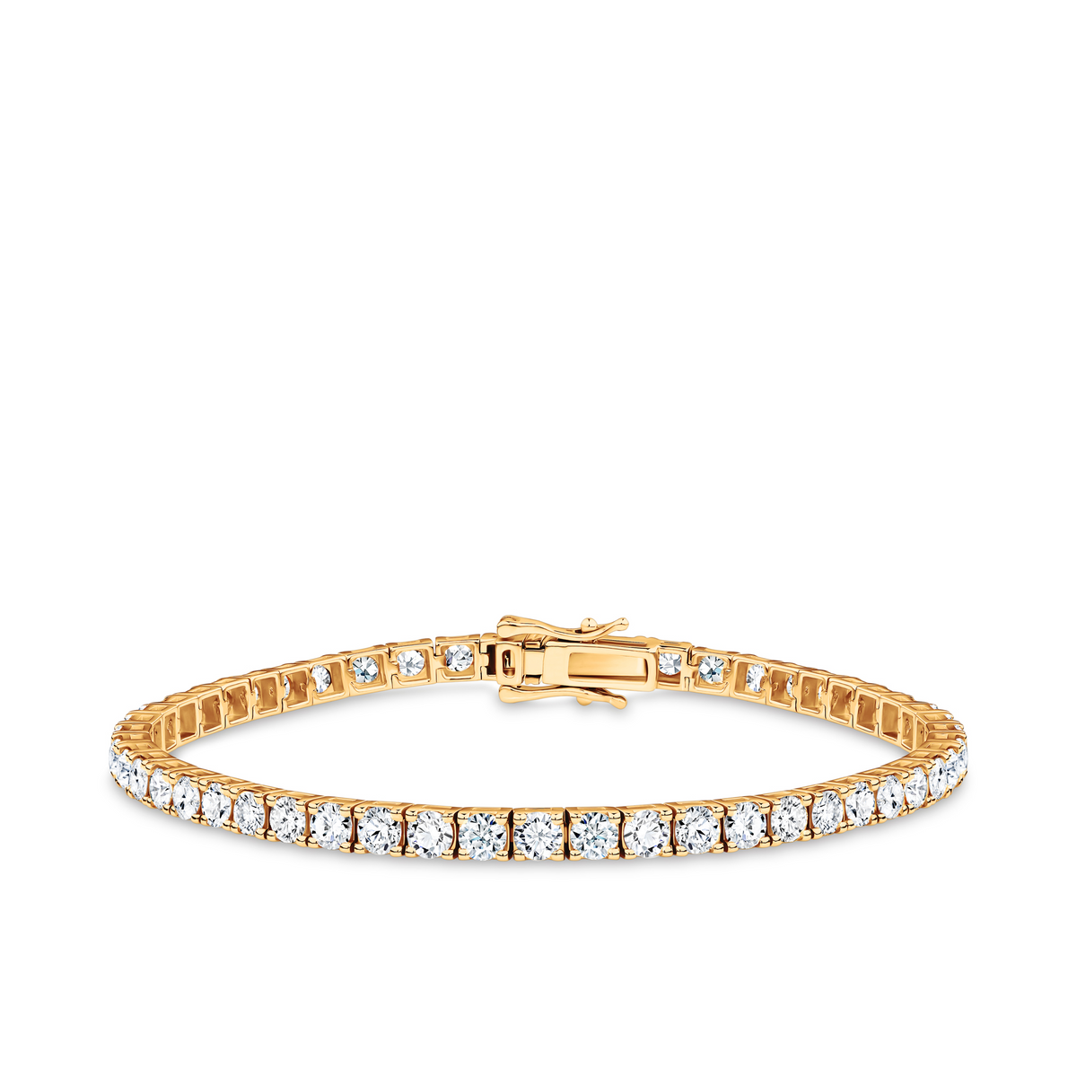 6.00ct TW Diamond Tennis Bracelet in 9ct Yellow Gold