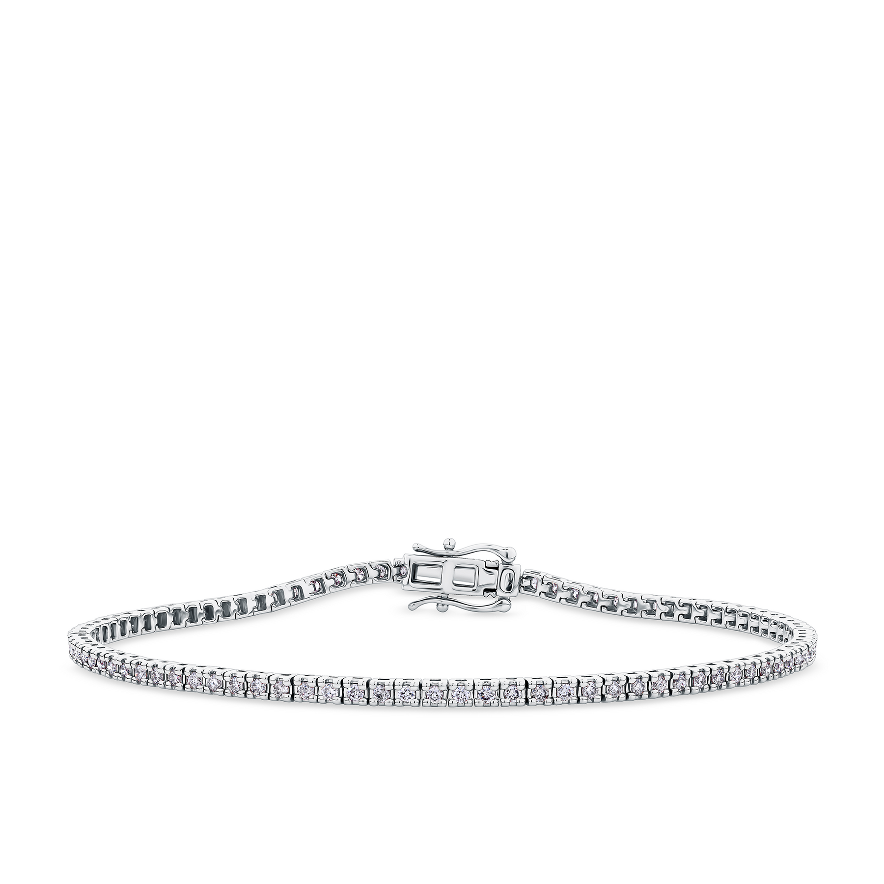 1.00ct TW Diamond Tennis Bracelet in 9ct White Gold