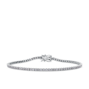 1.00ct TW Diamond Tennis Bracelet in 9ct White Gold