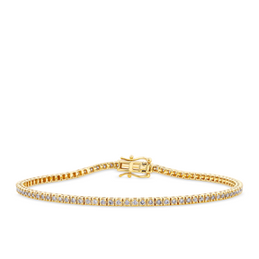 1.00ct TW Diamond Tennis Bracelet in 9ct Yellow Gold