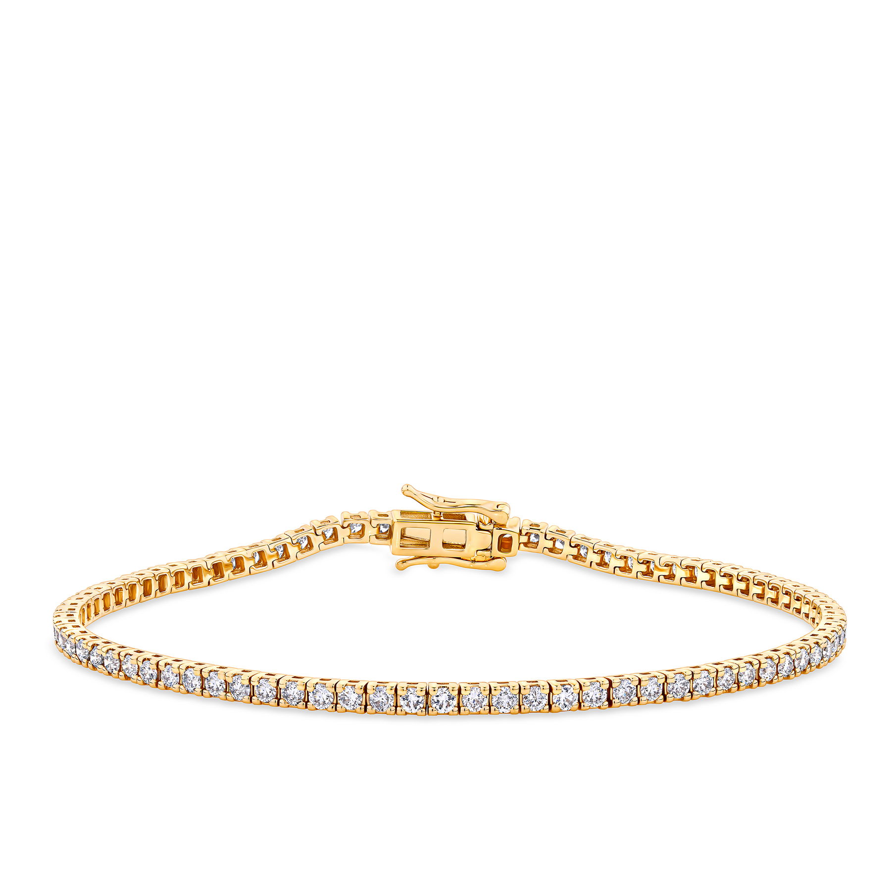 2.00ct TW Diamond Tennis Bracelet in 9ct Yellow Gold