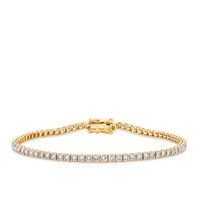 3.00ct TW Diamond Tennis Bracelet in 9ct Yellow Gold