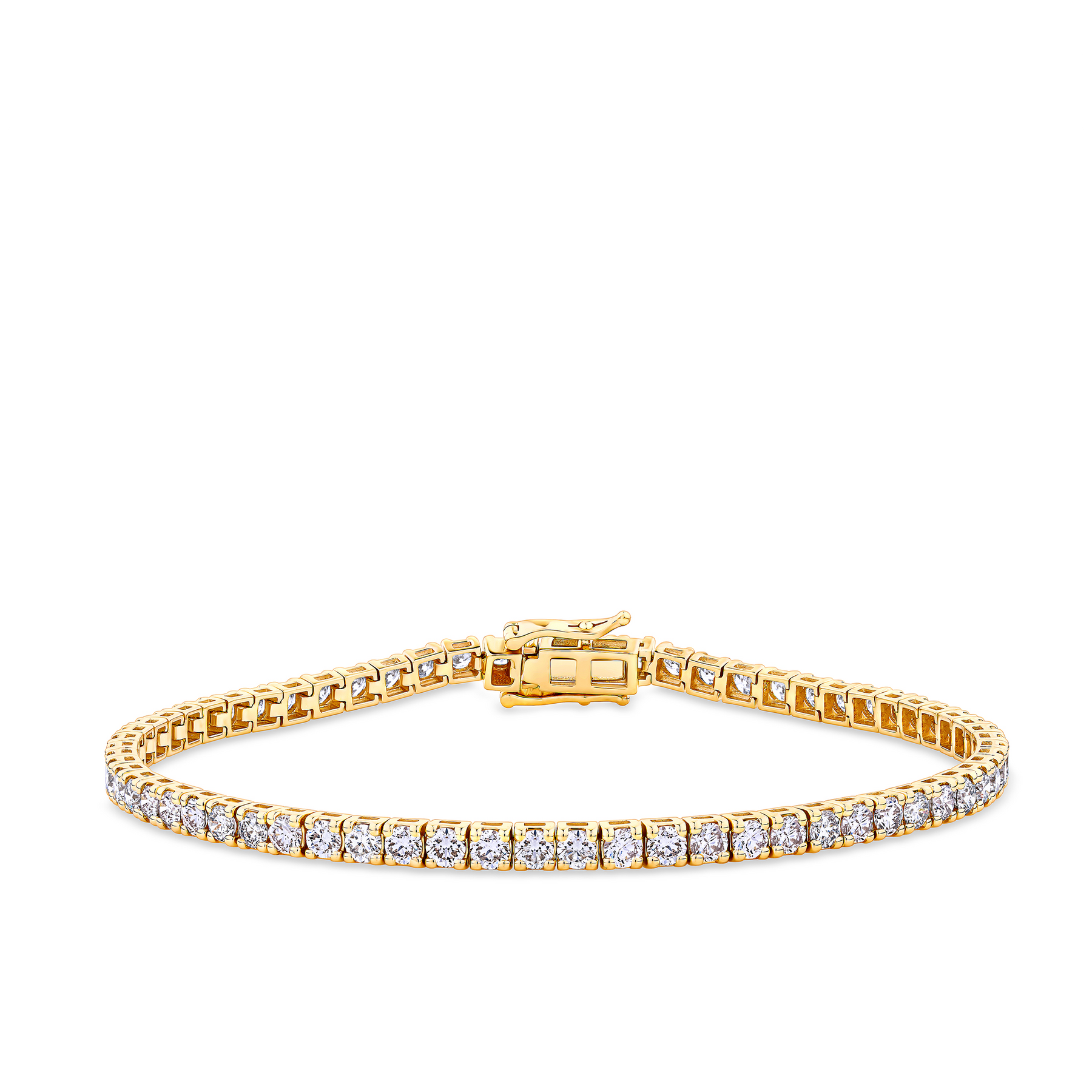 4.00ct TW Diamond Tennis Bracelet in 9ct Yellow Gold