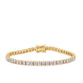 6.00ct TW Diamond Tennis Bracelet in 9ct Yellow Gold