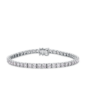 8.00ct TW Diamond Tennis Bracelet in 9ct White Gold