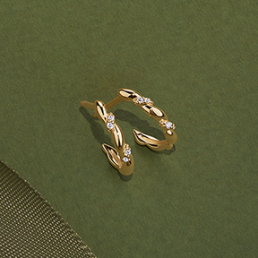 Diamond Earrings in 9ct Yellow Gold