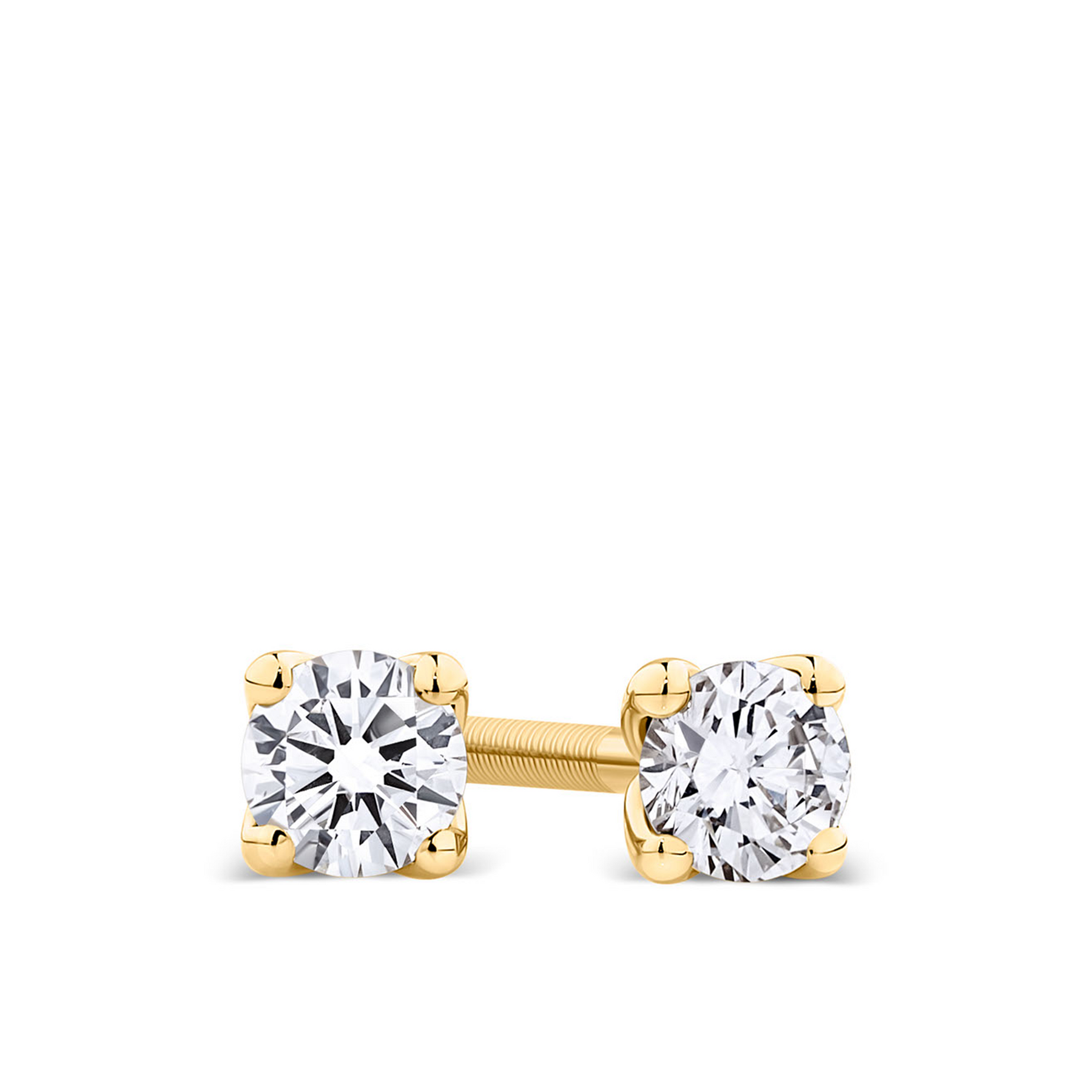 0.25ct TW Diamond Earrings in 18ct Yellow Gold