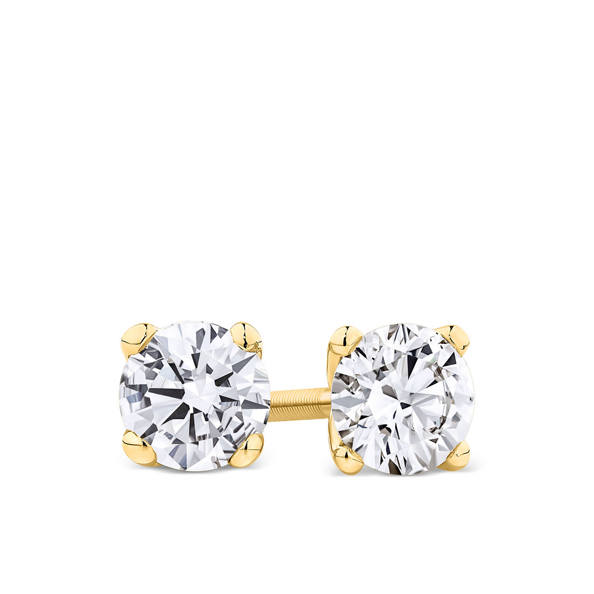 0.70ct TW Diamond Earrings in 18ct Yellow Gold