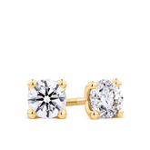 1.00ct TW Diamond Earrings in 18ct Yellow Gold