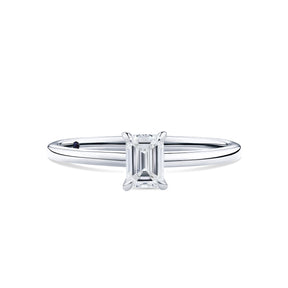 1917™ 0.50ct Diamond Emerald Cut Solitaire Engagement Ring in 18ct White Gold