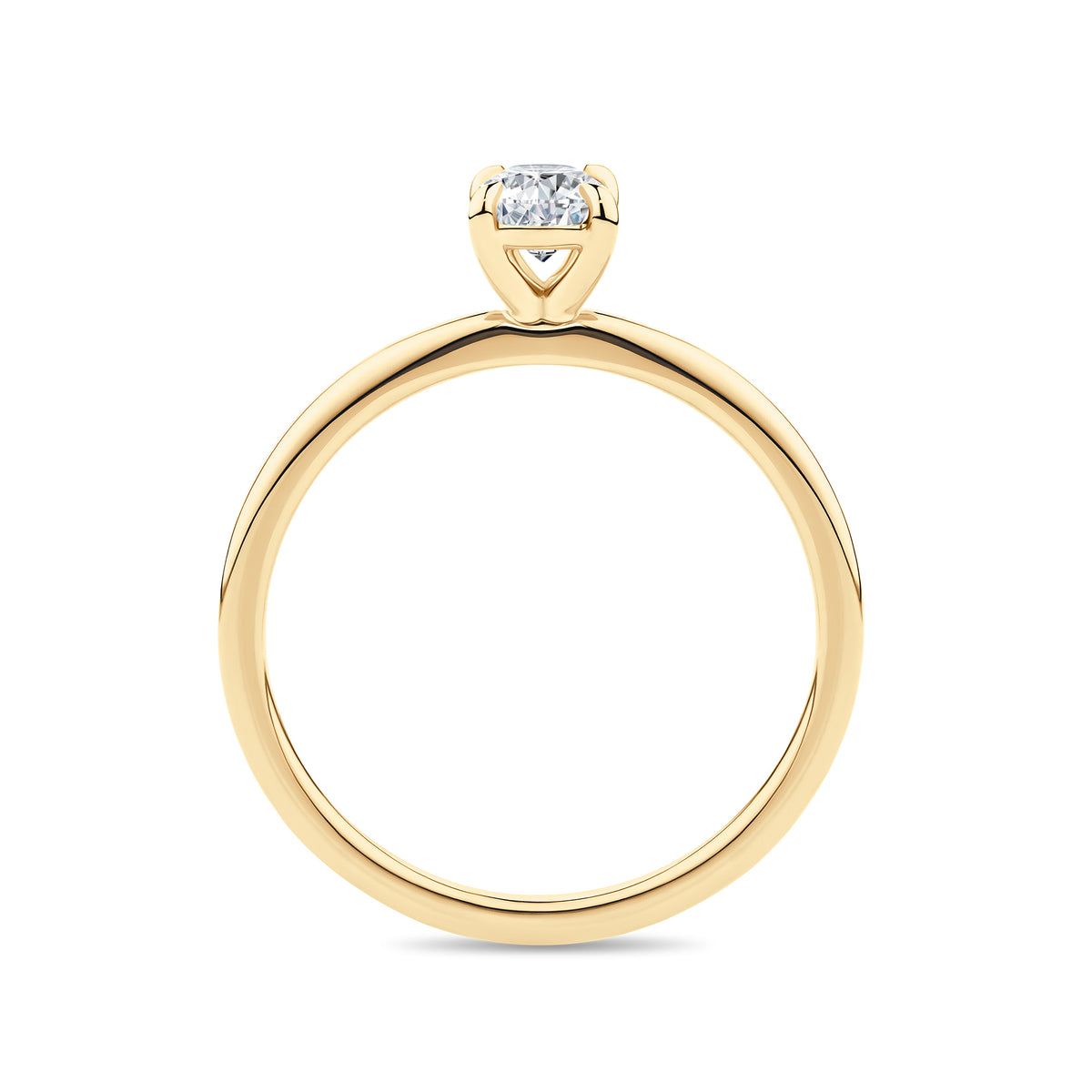 1917™ 0.50ct Diamond Oval Solitaire Engagement Ring in 18ct Yellow Gold