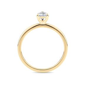 1917™ 0.50ct Diamond Pear Solitaire Engagement Ring in 18ct Yellow Gold