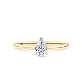 1917™ 0.50ct Diamond Pear Solitaire Engagement Ring in 18ct Yellow Gold