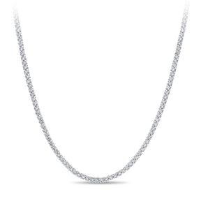 8.50ct TW Diamond Tennis Necklace in 18ct White Gold