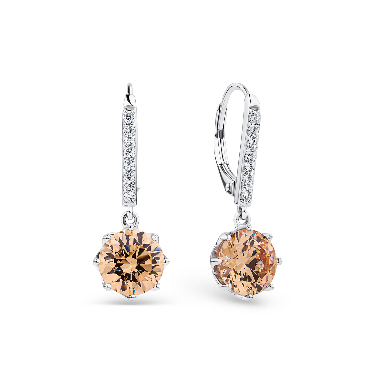 Cubic Zirconia Earrings in Sterling Silver