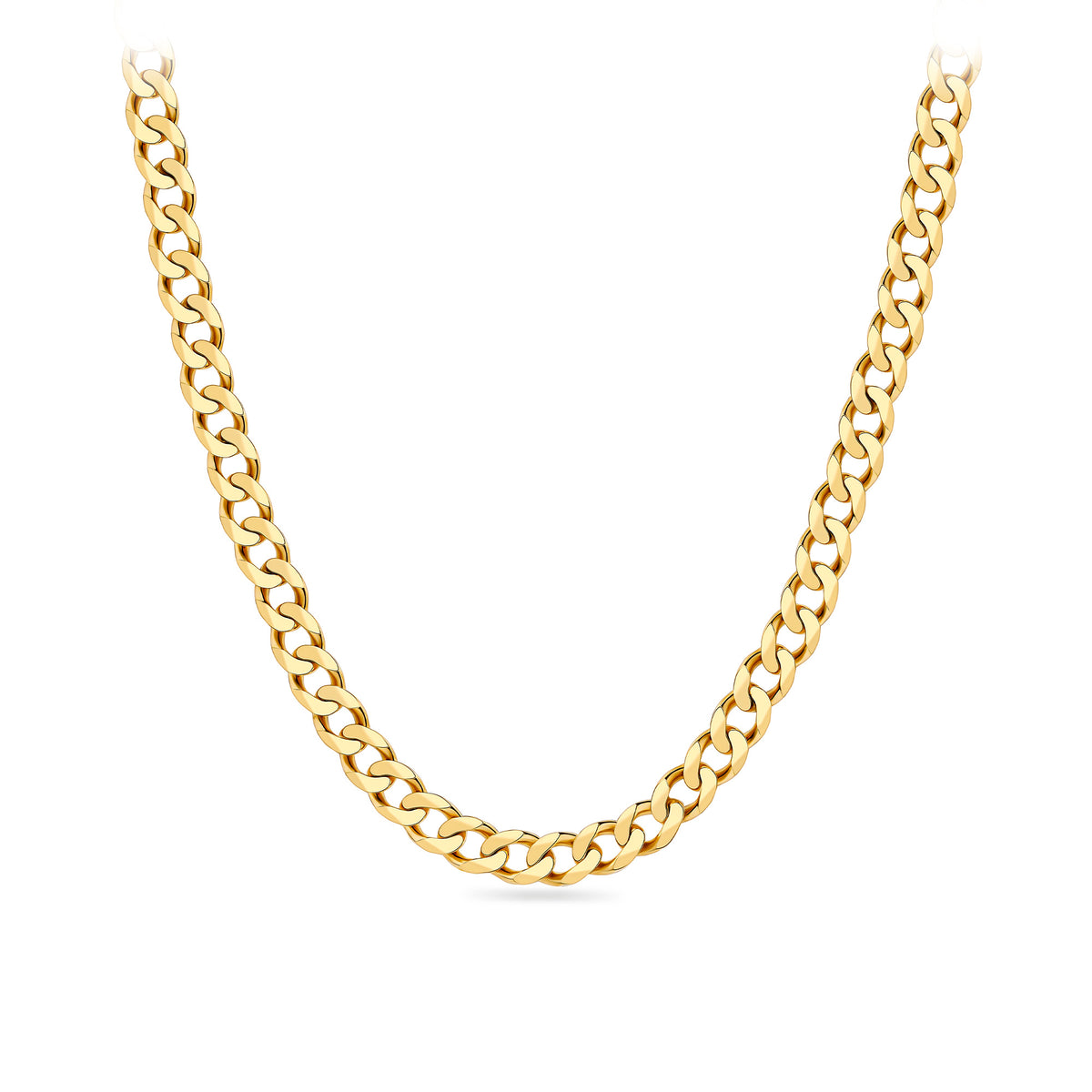 Solid Curb Link Chain in 9ct Yellow Gold