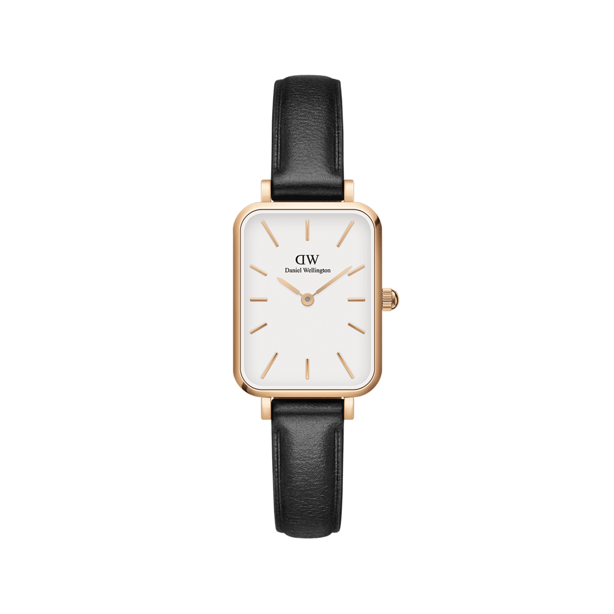 Daniel Wellington Quadro 20X26 Pressed Sheffield Rose Gold & White Watch