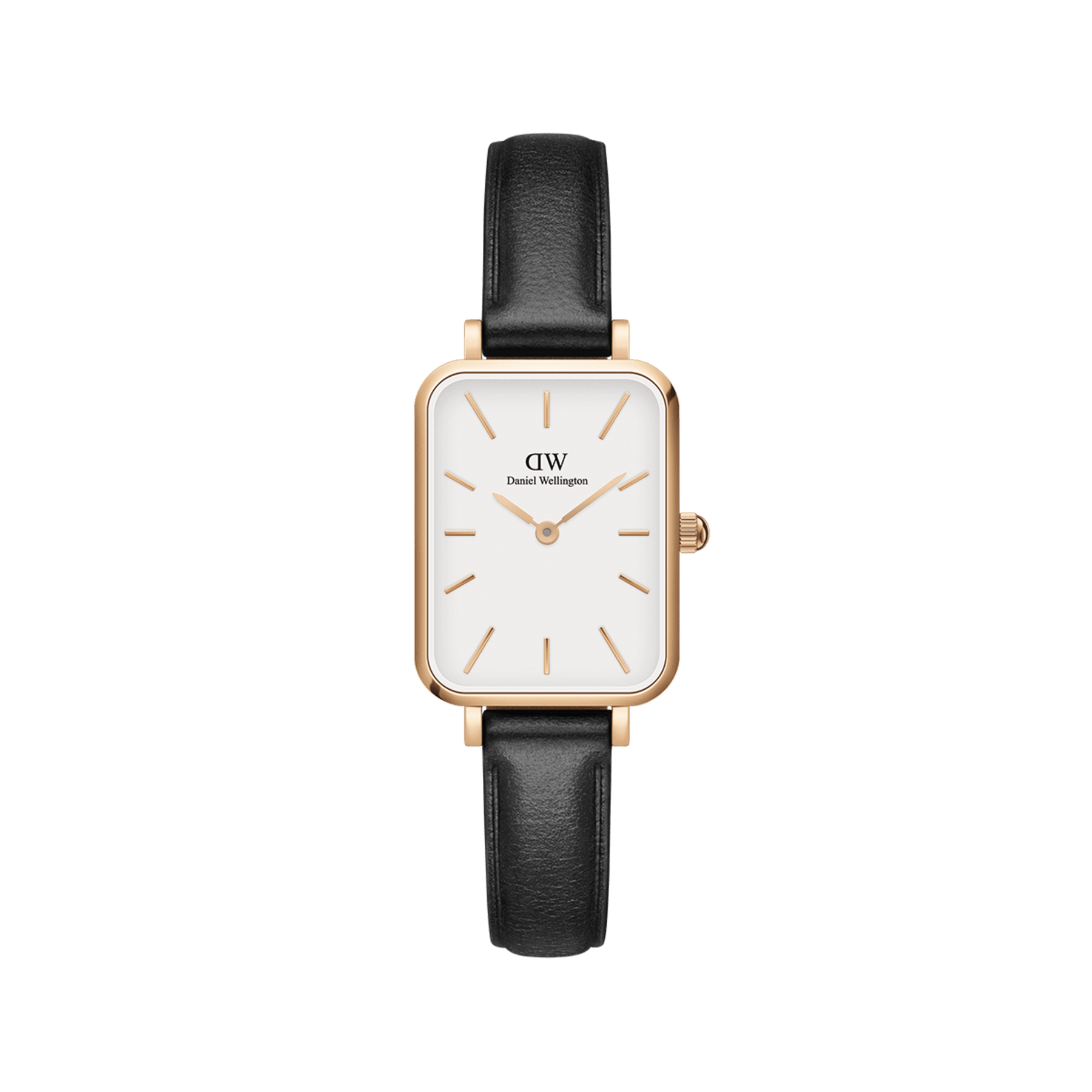 Daniel Wellington Quadro 20X26 Pressed Sheffield Rose Gold & White Watch