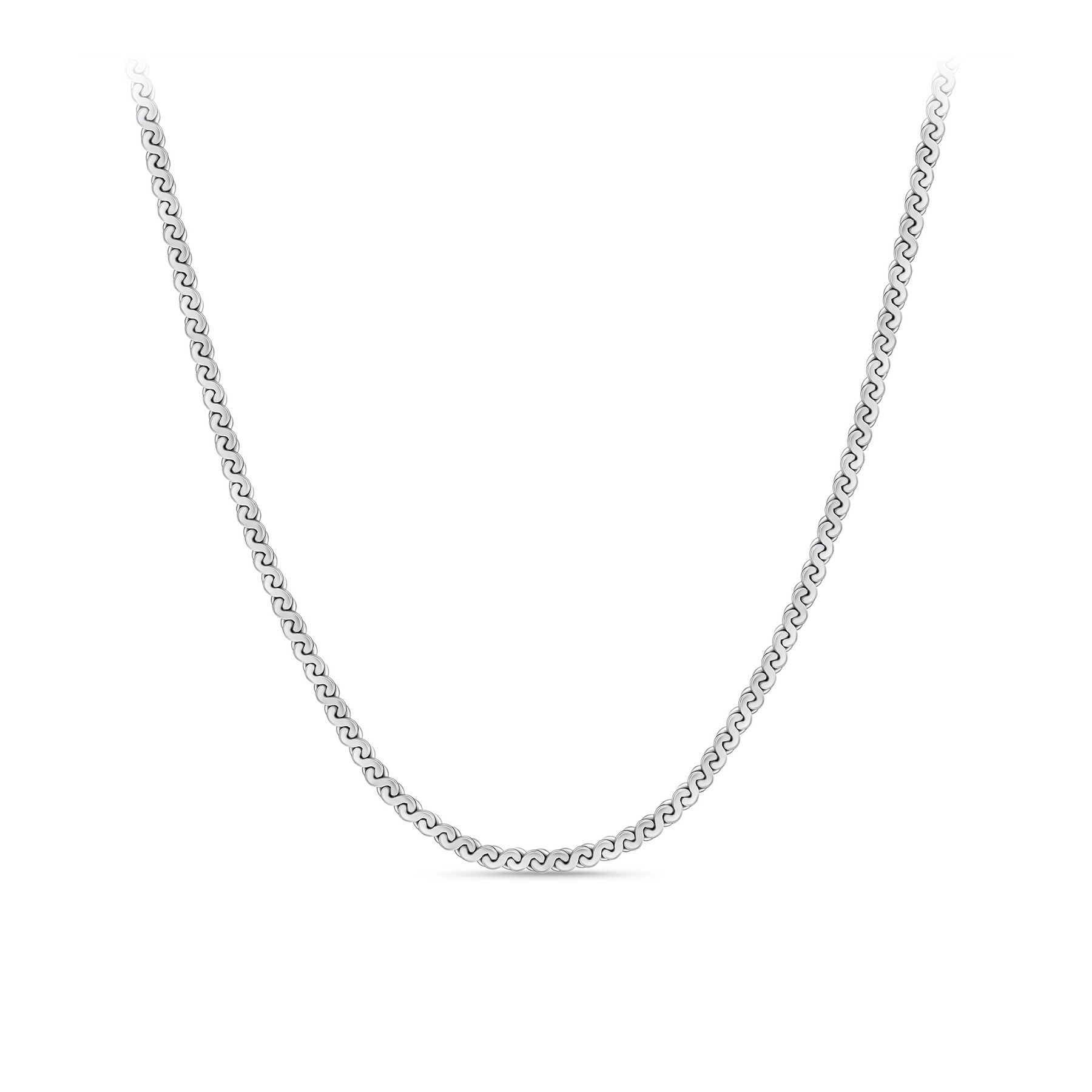 Serpentine Chain in Sterling Silver