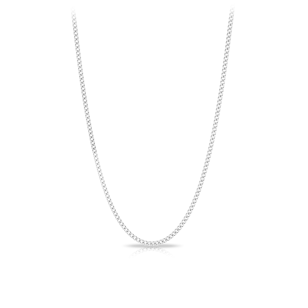 Curb Link Chain in Sterling Silver