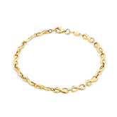 Infinity Bracelet in 9ct Yellow Gold