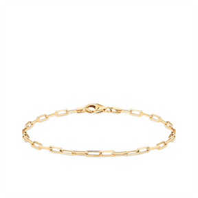 Paperclip Bracelet in 9ct Yellow Gold