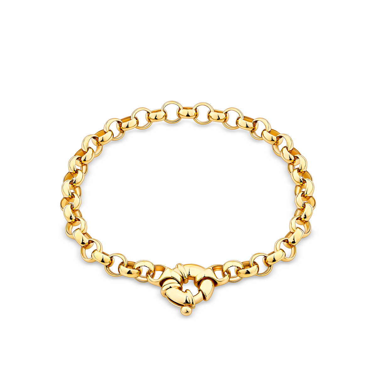 Solid Bracelet in 9ct Yellow Gold