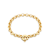 Solid Bracelet in 9ct Yellow Gold