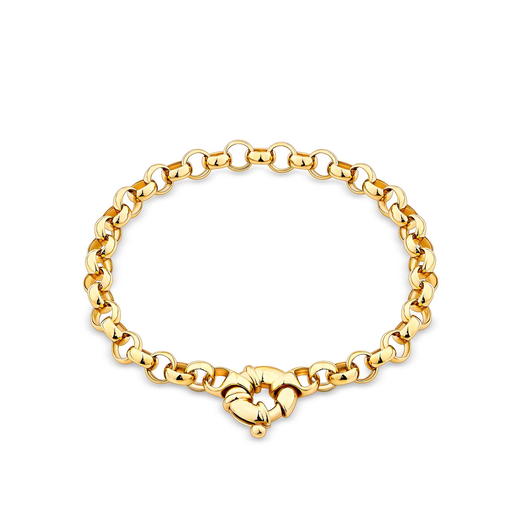 Solid Bracelet in 9ct Yellow Gold