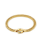 Solid Double Curb Bracelet in 9ct Yellow Gold