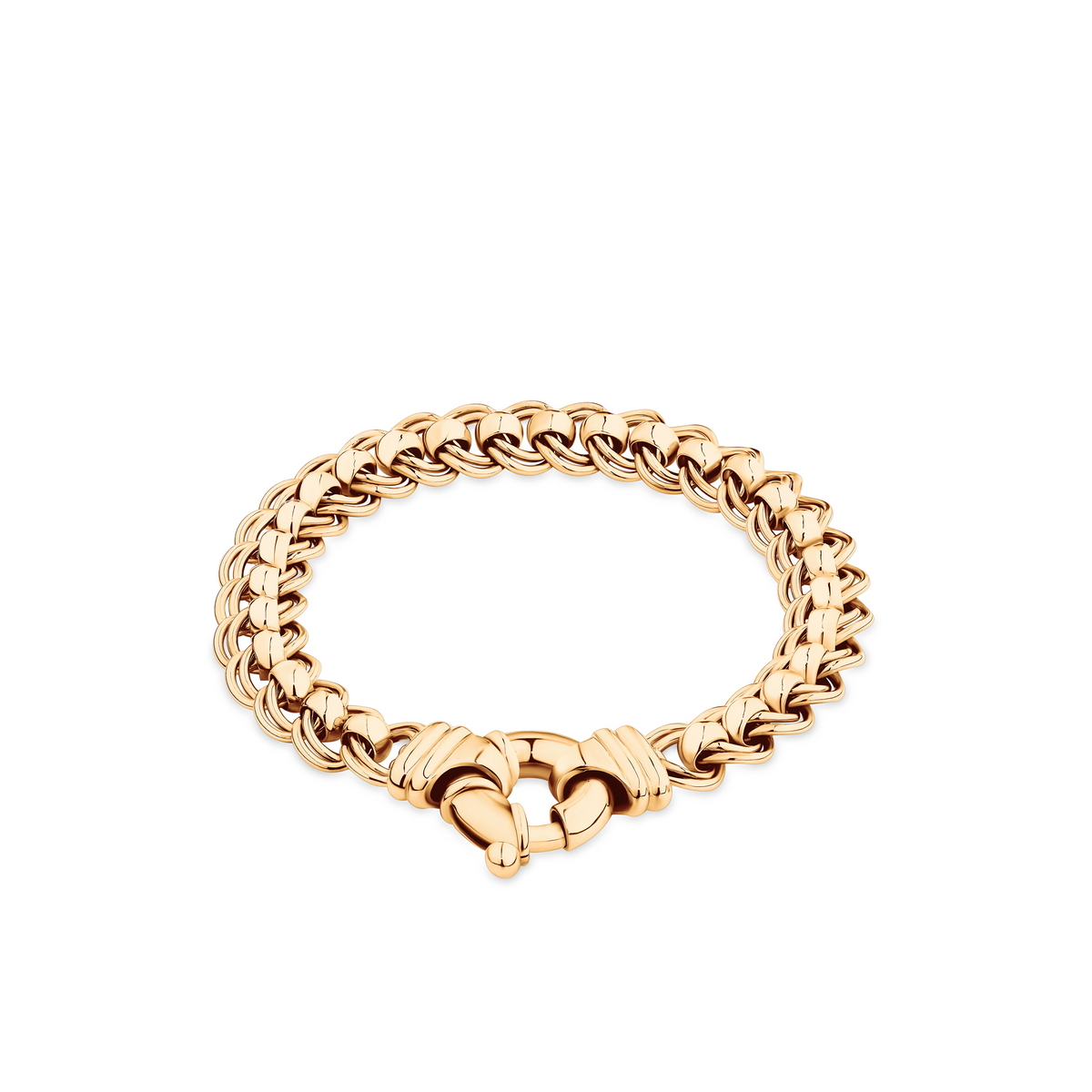 Double Roller Bracelet in 9ct Yellow Gold