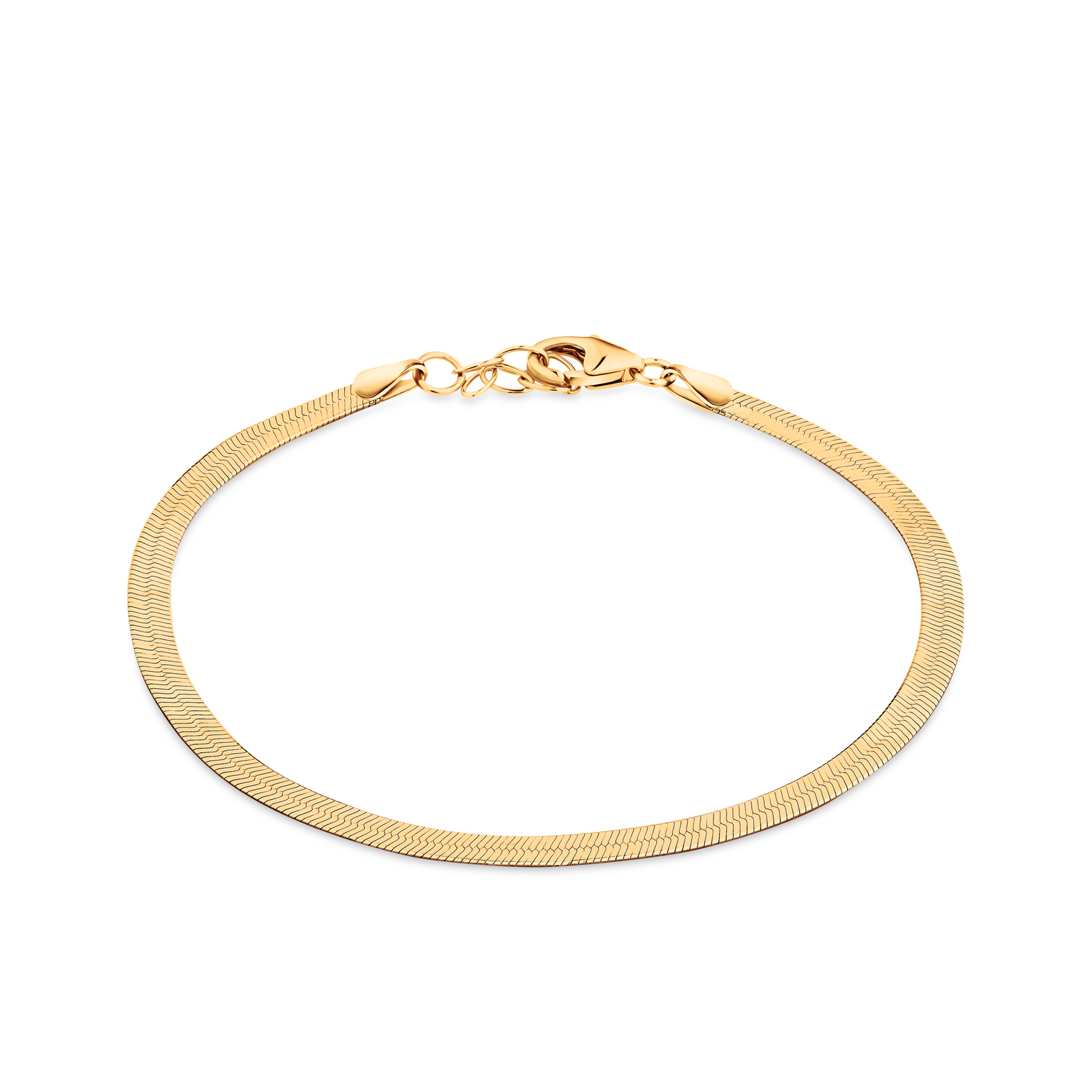 Herringbone Bracelet in 9ct Yellow Gold