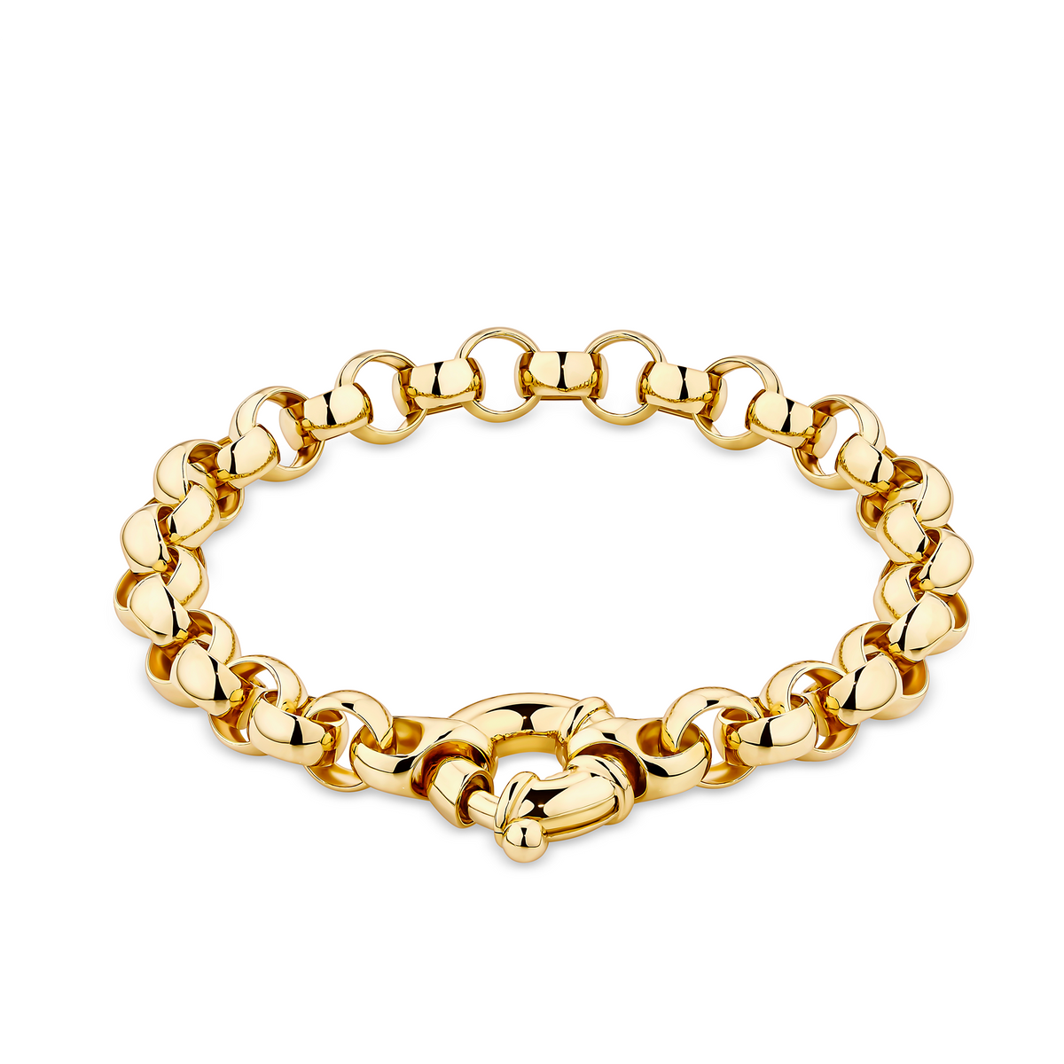 Belcher Link Bracelet in 9ct Yellow Gold