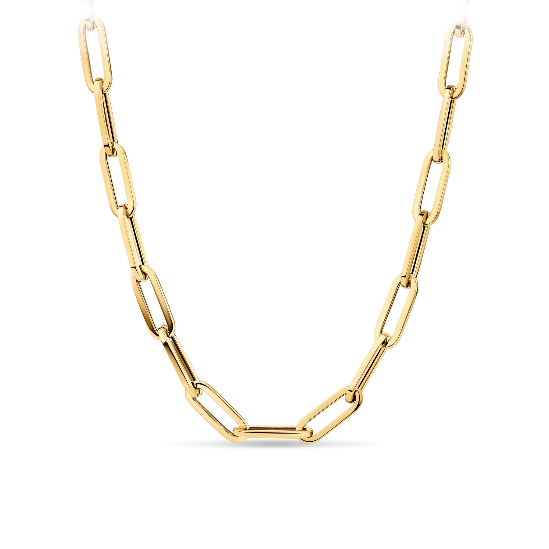 Paperclip Chain in 9ct Yellow Gold